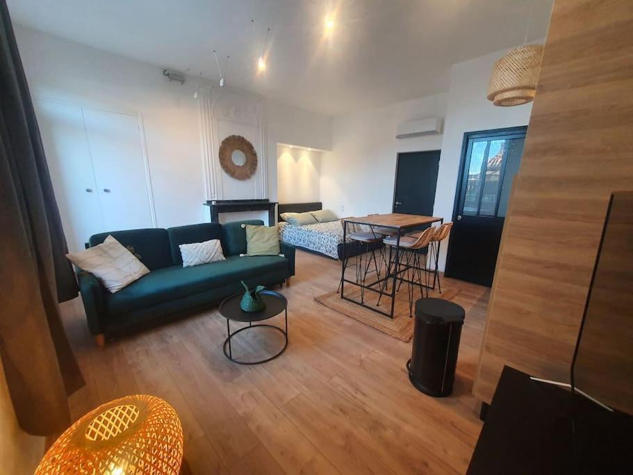 -Garrigue- Face A La Cite Medievale Studio Terrasse Classe 4☆ Каркассон Экстерьер фото